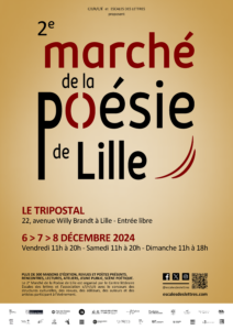 Affiche du 2e Marché de la poésie de Lille