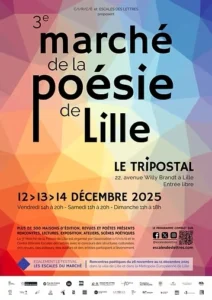 Affiche du 3e Marché de la poésie de Lille