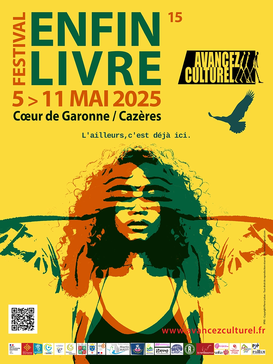 Affiche du Festival EnFin Livre 15 à Cazères