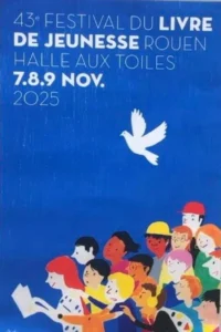Affiche du Festival du livre de jeunesse Rouen 2025
