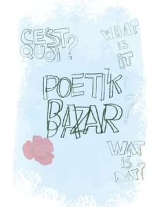 Affiche du festival Poetik Bazar 2025