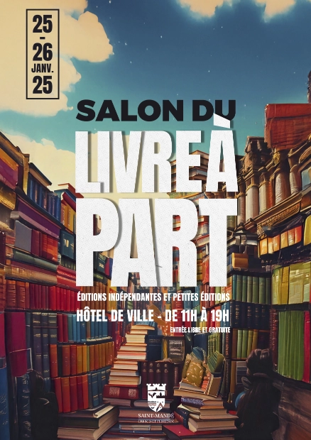 Affiche du Salon du Livre à part 2025 à St-Mandé