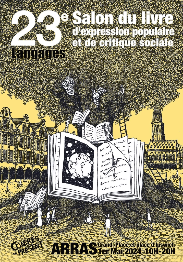 Affiche du Salon du livre d'expression populaire et de critique sociale à Arras